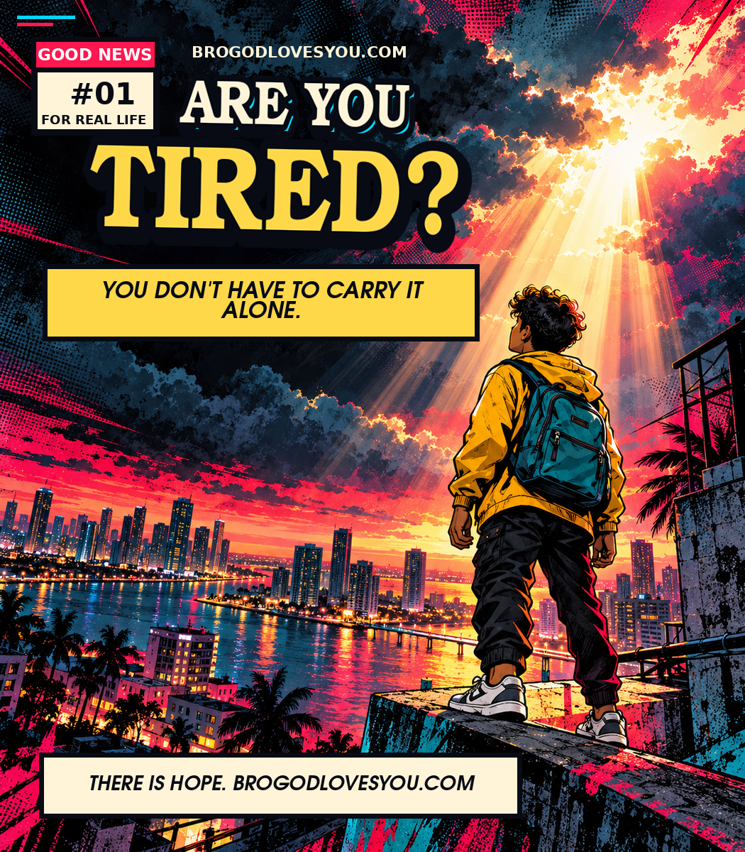 Page 1 of 8: Are You Tired? You don't have to carry it alone. There is hope.